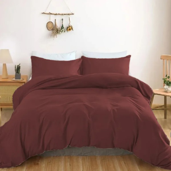 Фото - Комплект постельного белья MirSon Satin Light Pro 10-021 Brick red 220х240 (2200011025537)